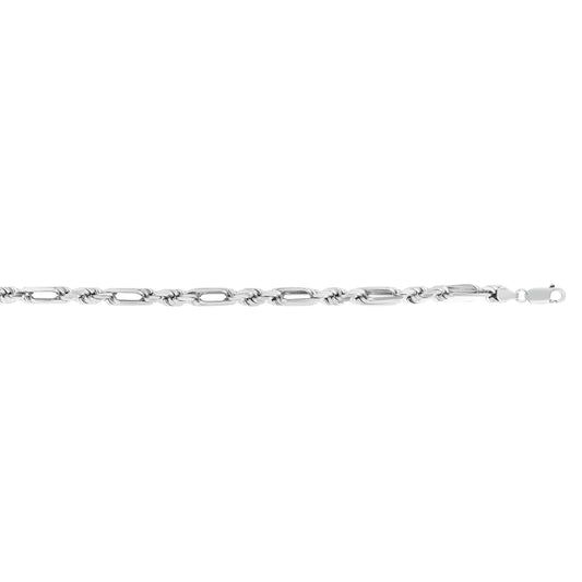Silver 6mm Figarope Chain