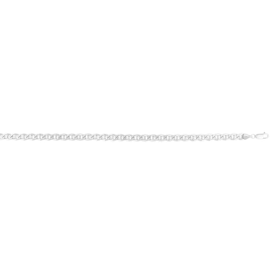Silver 6mm Concave Mariner Chain