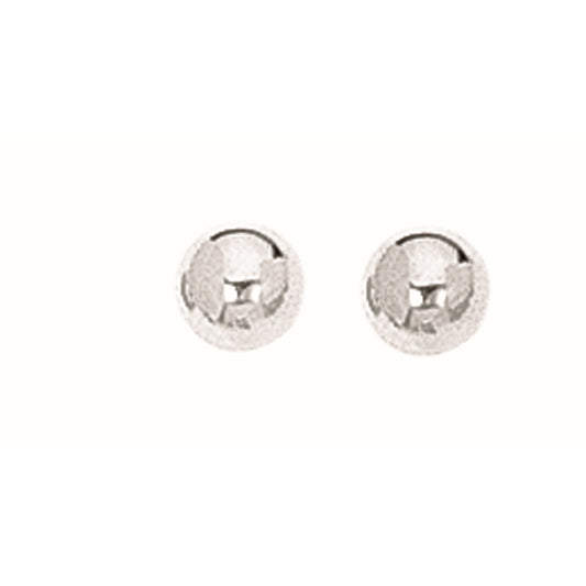 Silver 5MM Ball Earring