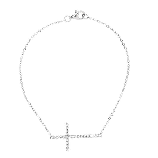 Sterling Silver Cubic Zirconia Bracelet