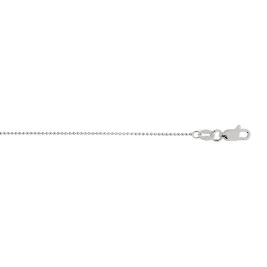 Silver 1mm Bead Chain