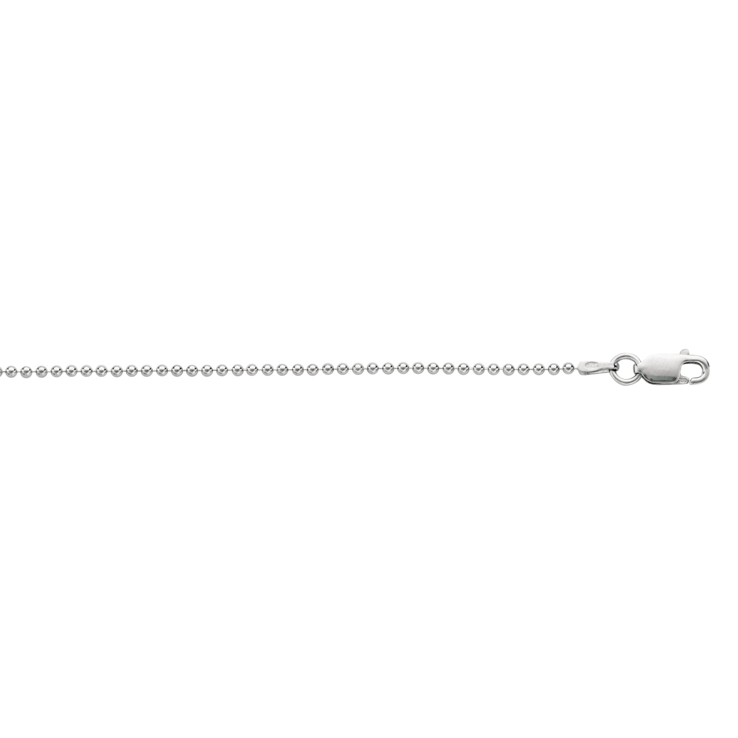 Silver 1.5mm Bead Chain