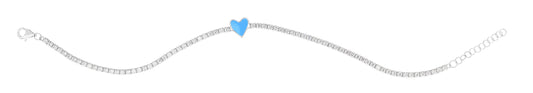 Sterling Silver Cubic Zirconia Bracelet