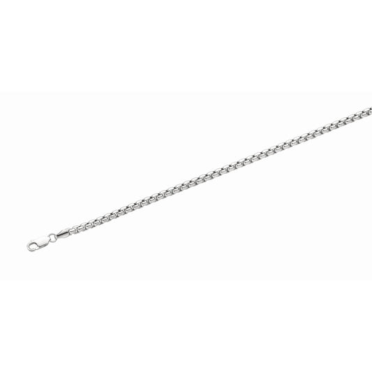 Silver 5.2mm Round Box Chain