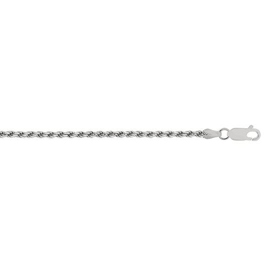Silver 1.25mm Rope Chain