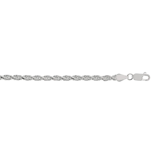 Silver 3.6mm Rope Chain