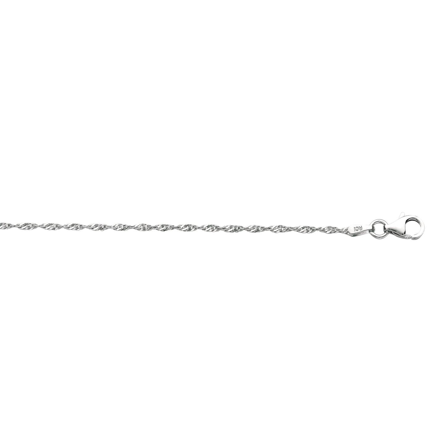 Silver 1.5mm Singapore Chain