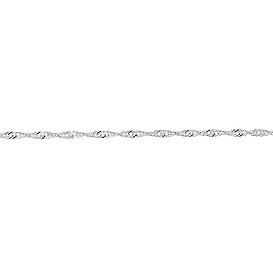 Silver 2.1mm Singapore Chain