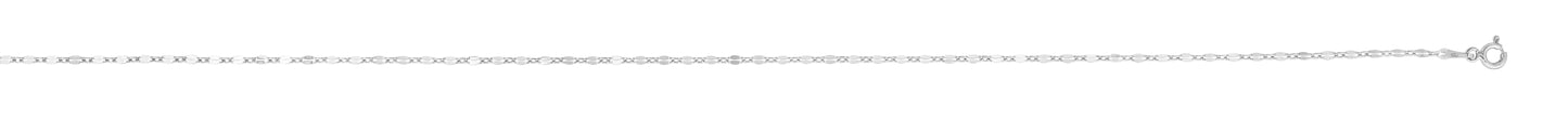 Silver 2mm Coffee Bean Chain