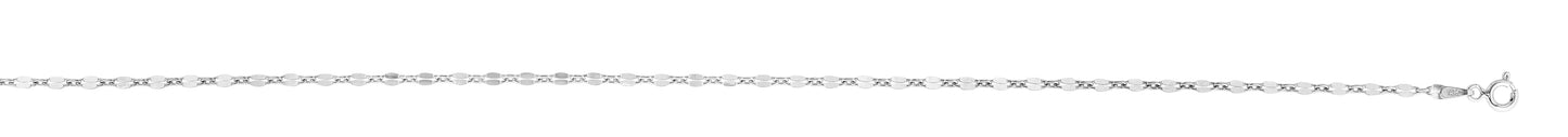 Silver 2.6mm Coffee Bean Chain
