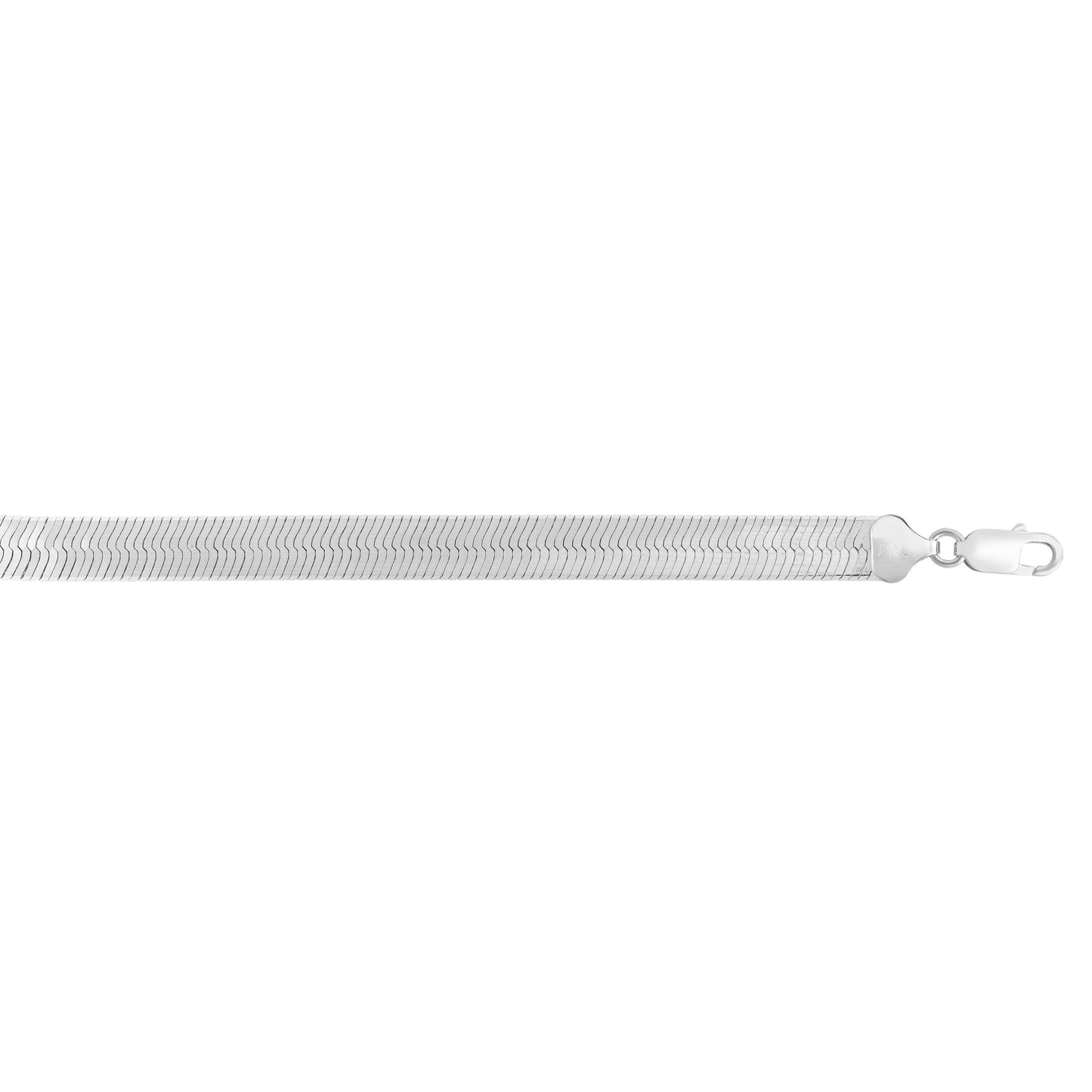 Silver 8mm Herringbone Chain