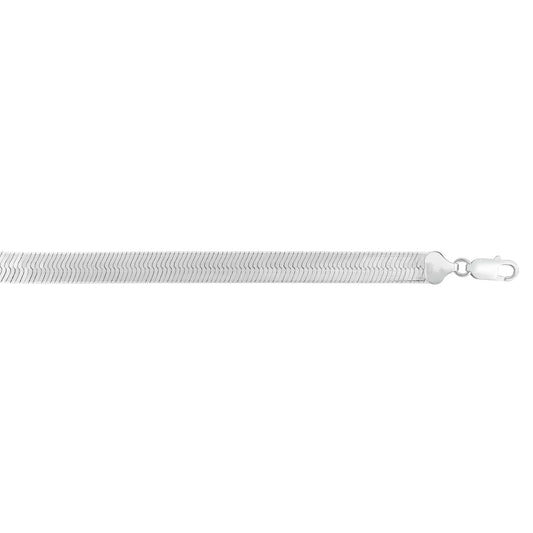 Silver 8mm Herringbone Chain