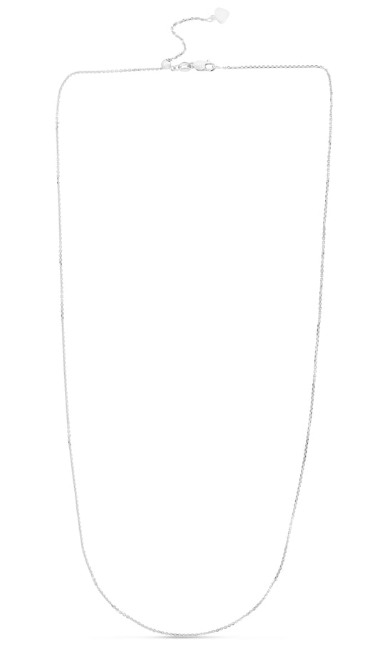 14K Gold 1.1mm Adjustable Cable Chain
