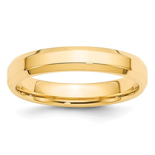 Comfort Fit Wedding Band in 14K Yellow Gold — 4mm, Size 9.5