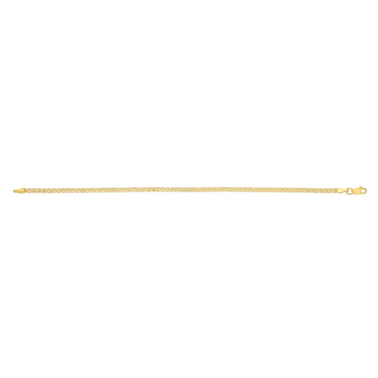 14K 2.5mm Bismark Chain