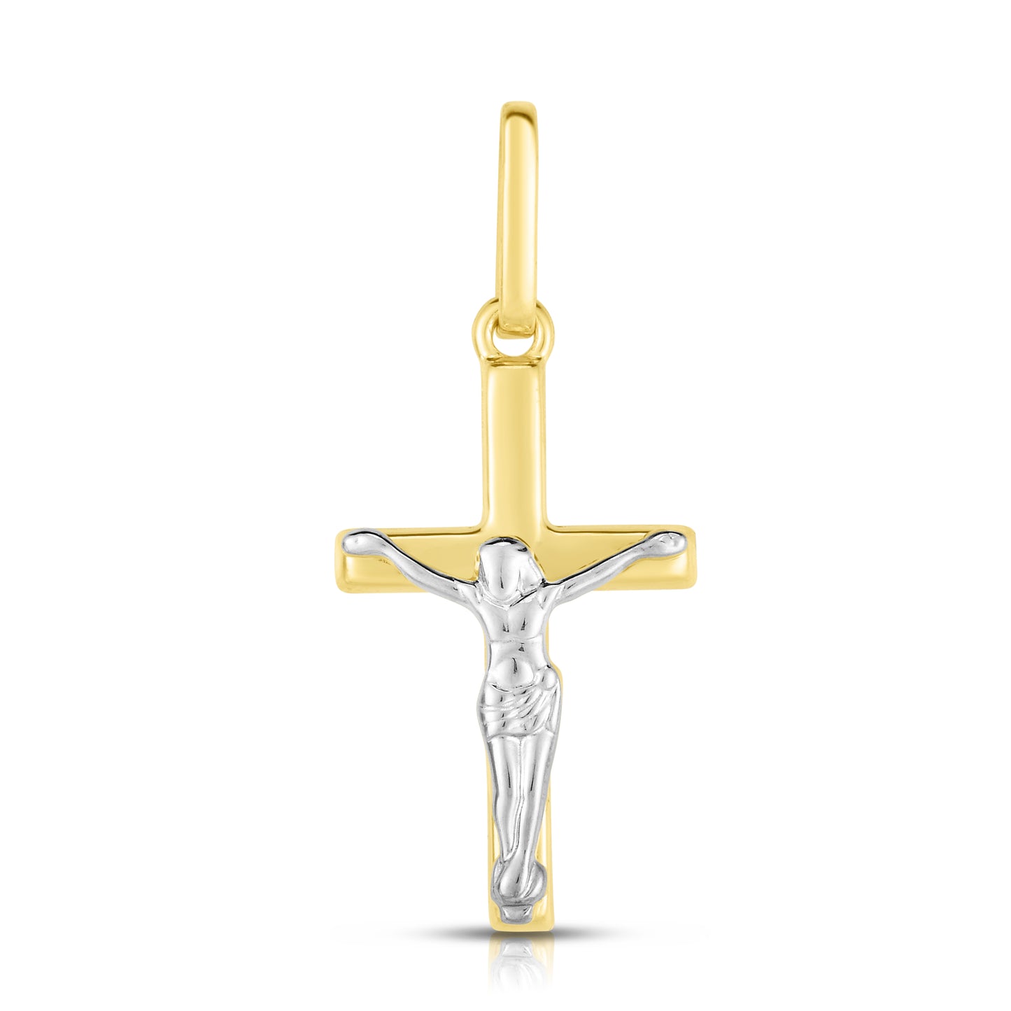 14K Gold Mini Crucifix Cross