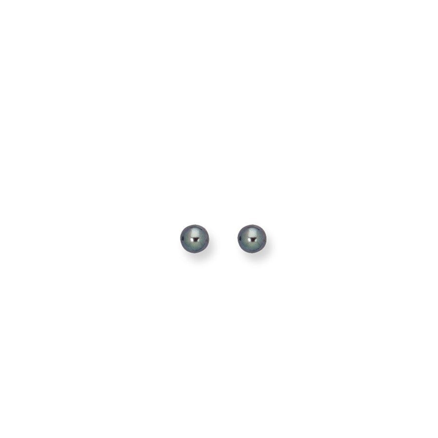 14K White Gold Pearl Earring