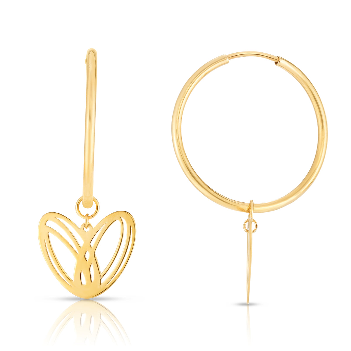 14K Yellow Gold Earring