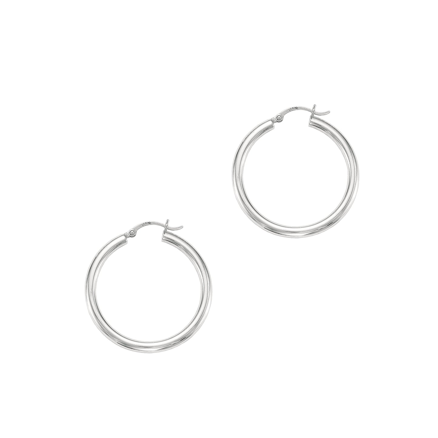 14K Gold 4x40mm Hoops