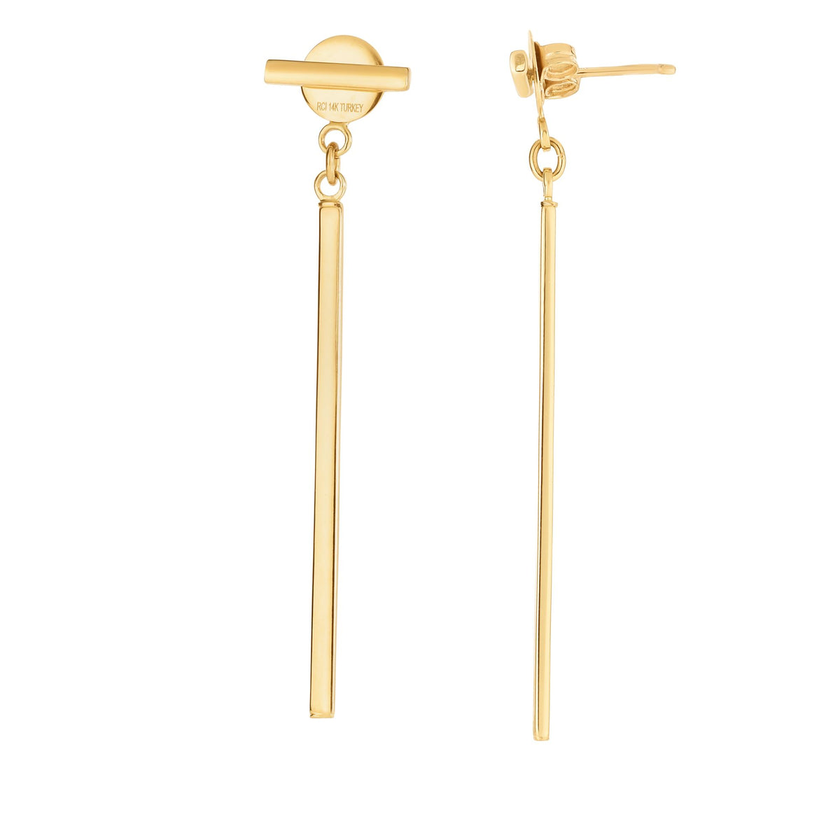 14K Yellow Gold Earring