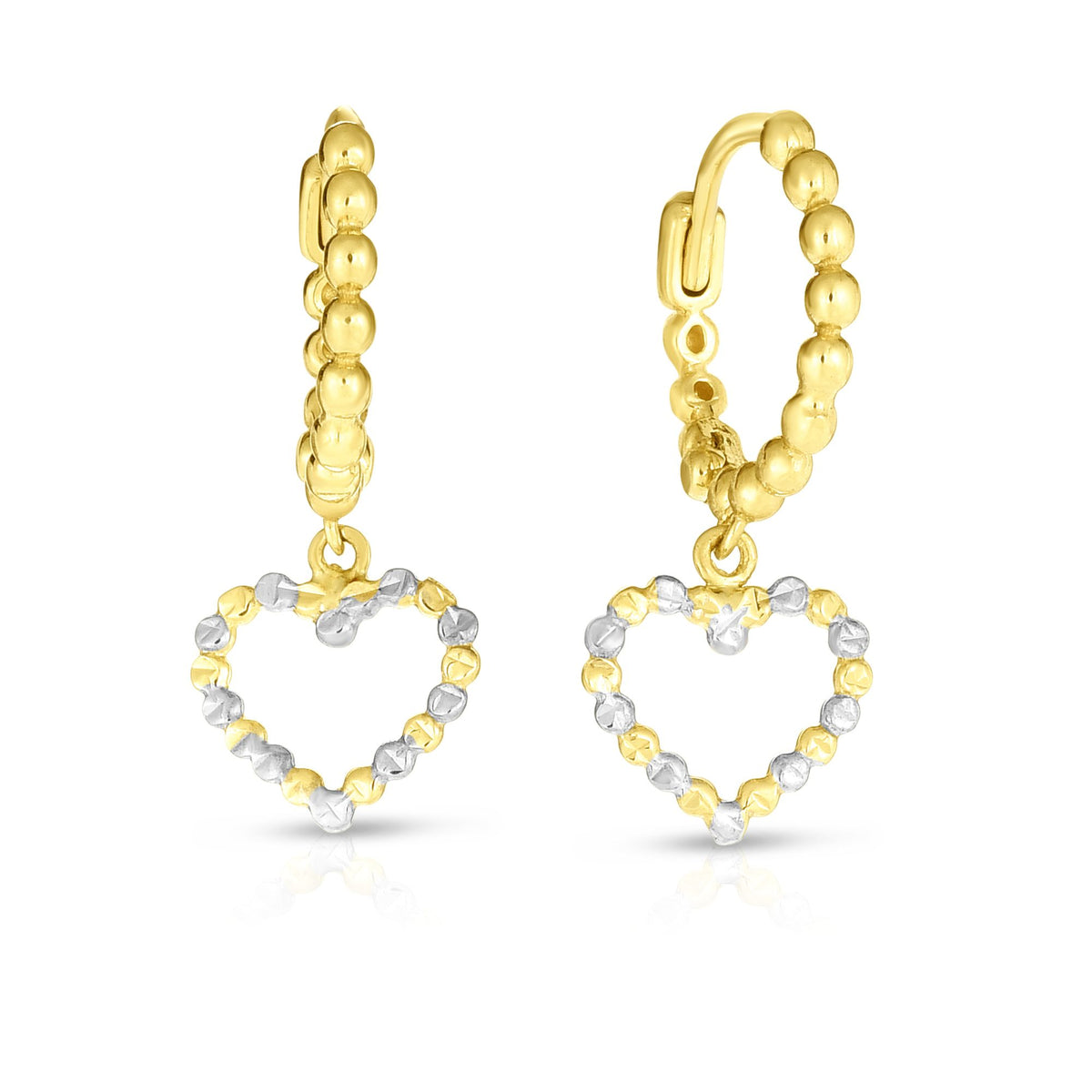 14K Two-Tone Gold Earring