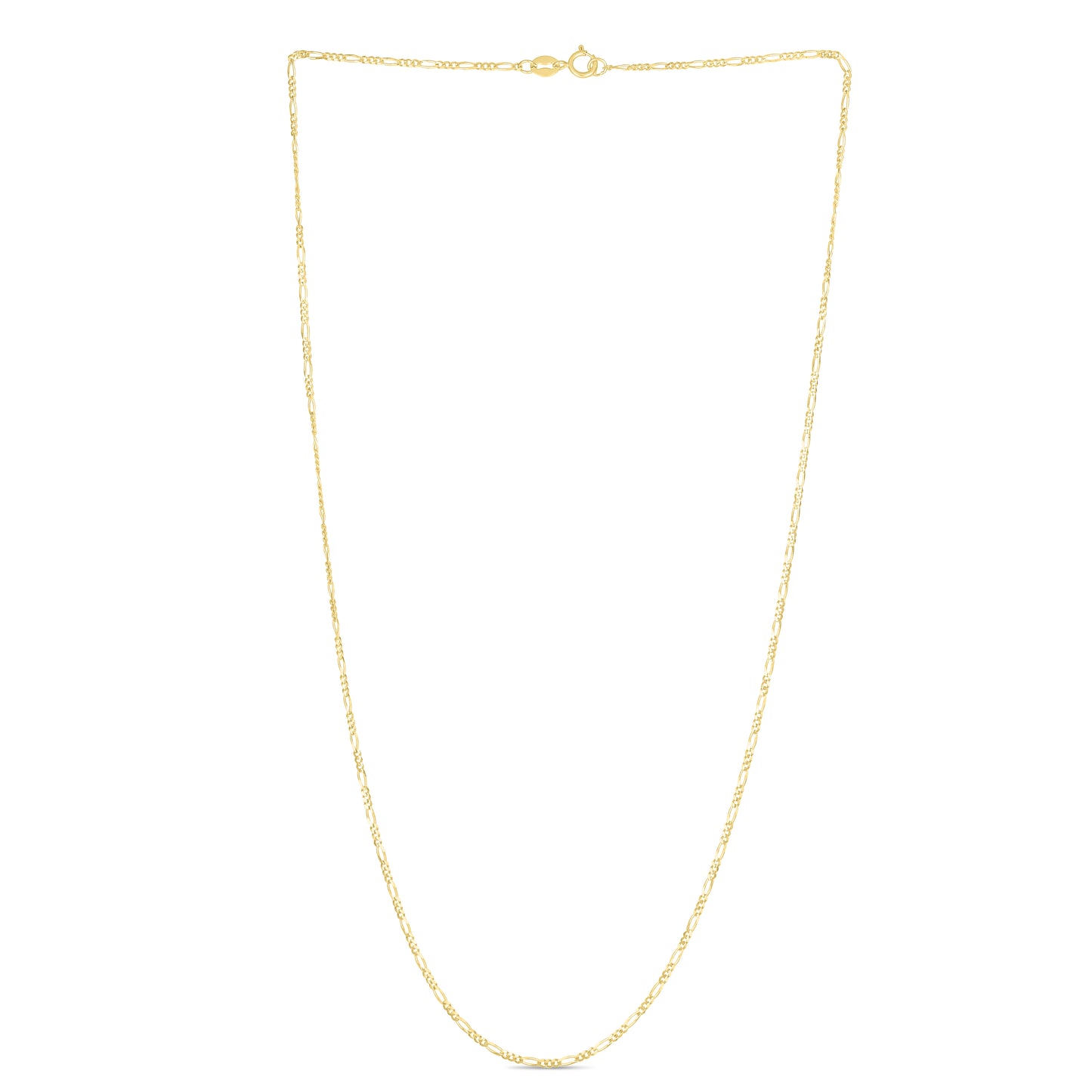 14K Gold 1.9mm Figaro Chain