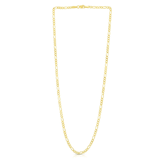 14K Gold 2.8mm Figaro Chain