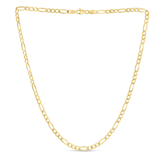14K Gold 20" 3.8mm Figaro Chain