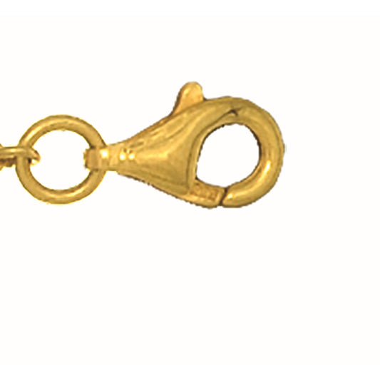 14K Gold 7mm Pear Shape Lobster Lock