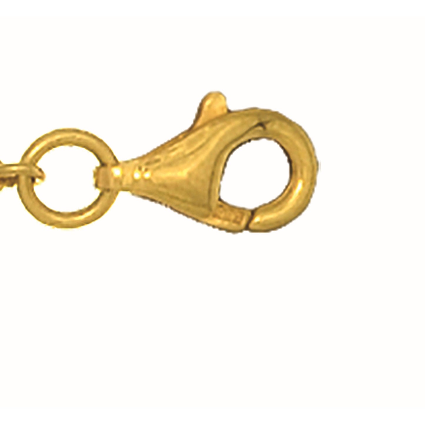 14K Gold 9mm Pear Shape Lobster Lock