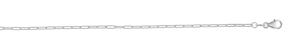 14K White Gold Chain