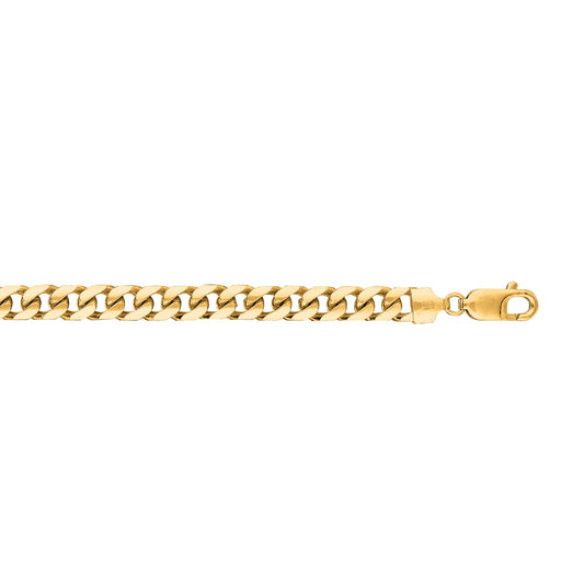 Miami Cuban Chain Bracelet in 14K Yellow Gold — 8.5 Inches, 8.2mm