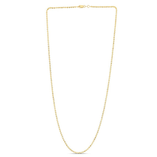 14K 2mm Moon Chain
