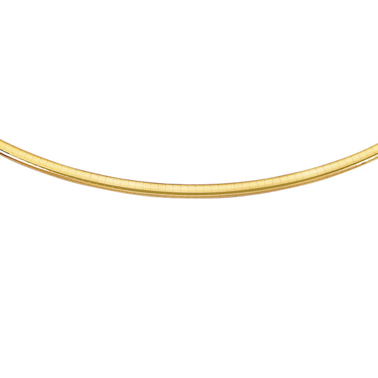 14K Gold 4mm Classic Omega