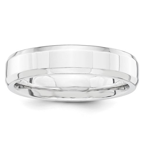 Beveled Edge Wedding Band Size 10.5