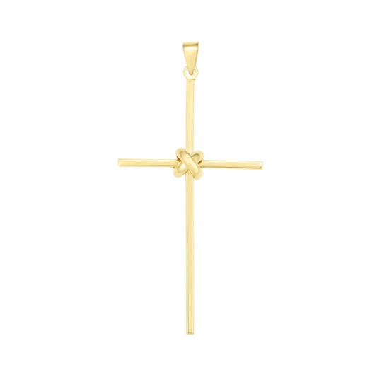 14K Gold Large Thin Cross