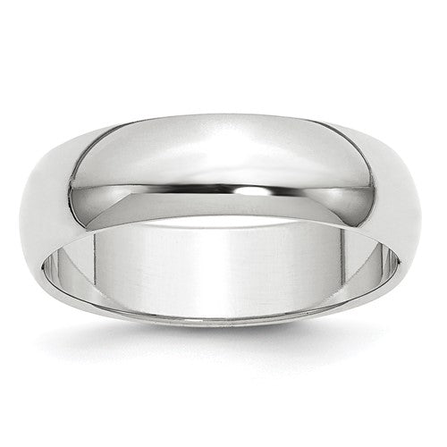 Half Round Wedding Band Size 8.5