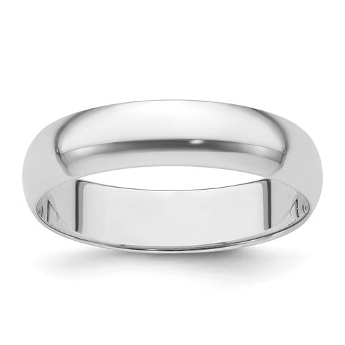 Half Round Featherweight Wedding Band Size 9.5
