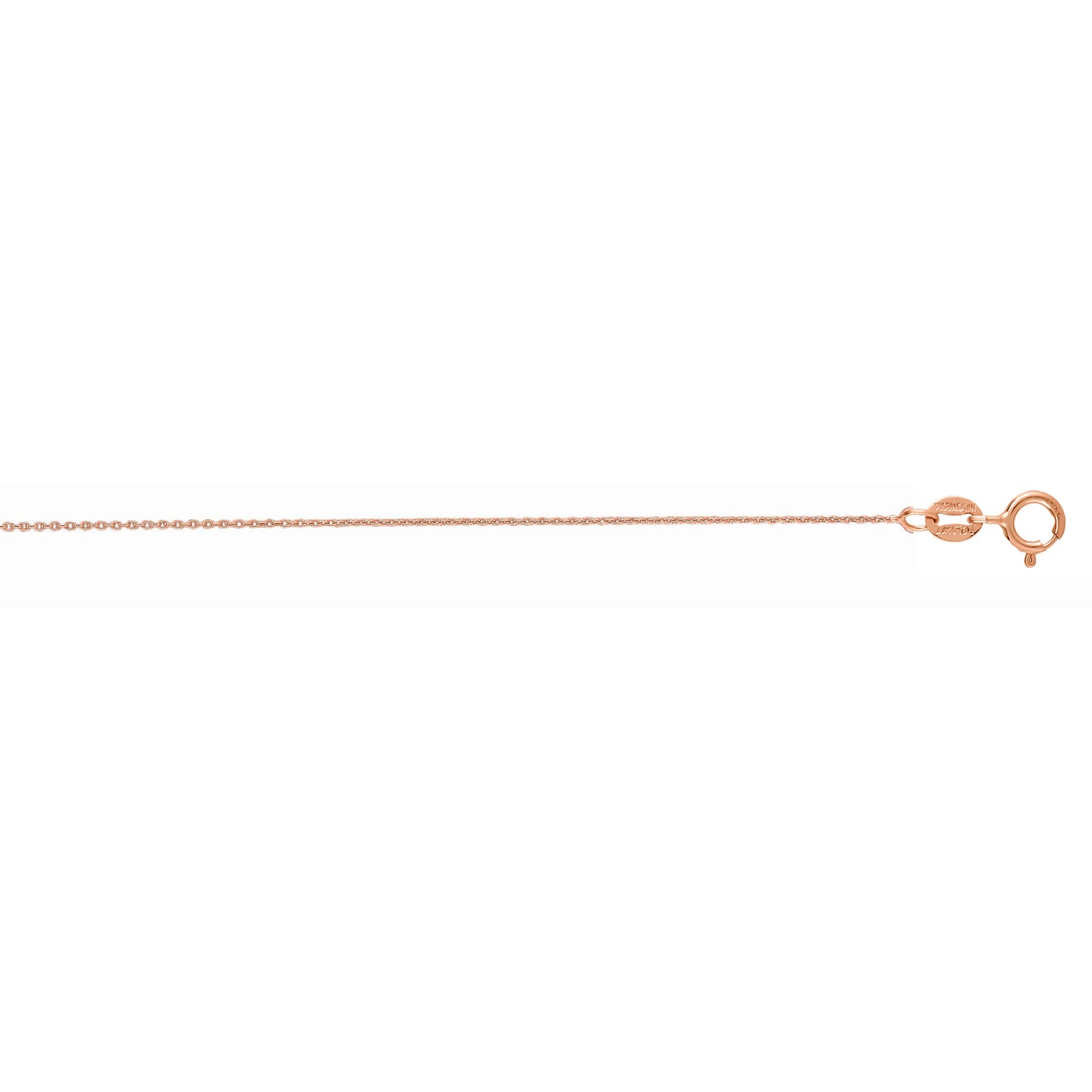 14K Gold 0.85mm Round Cable Chain