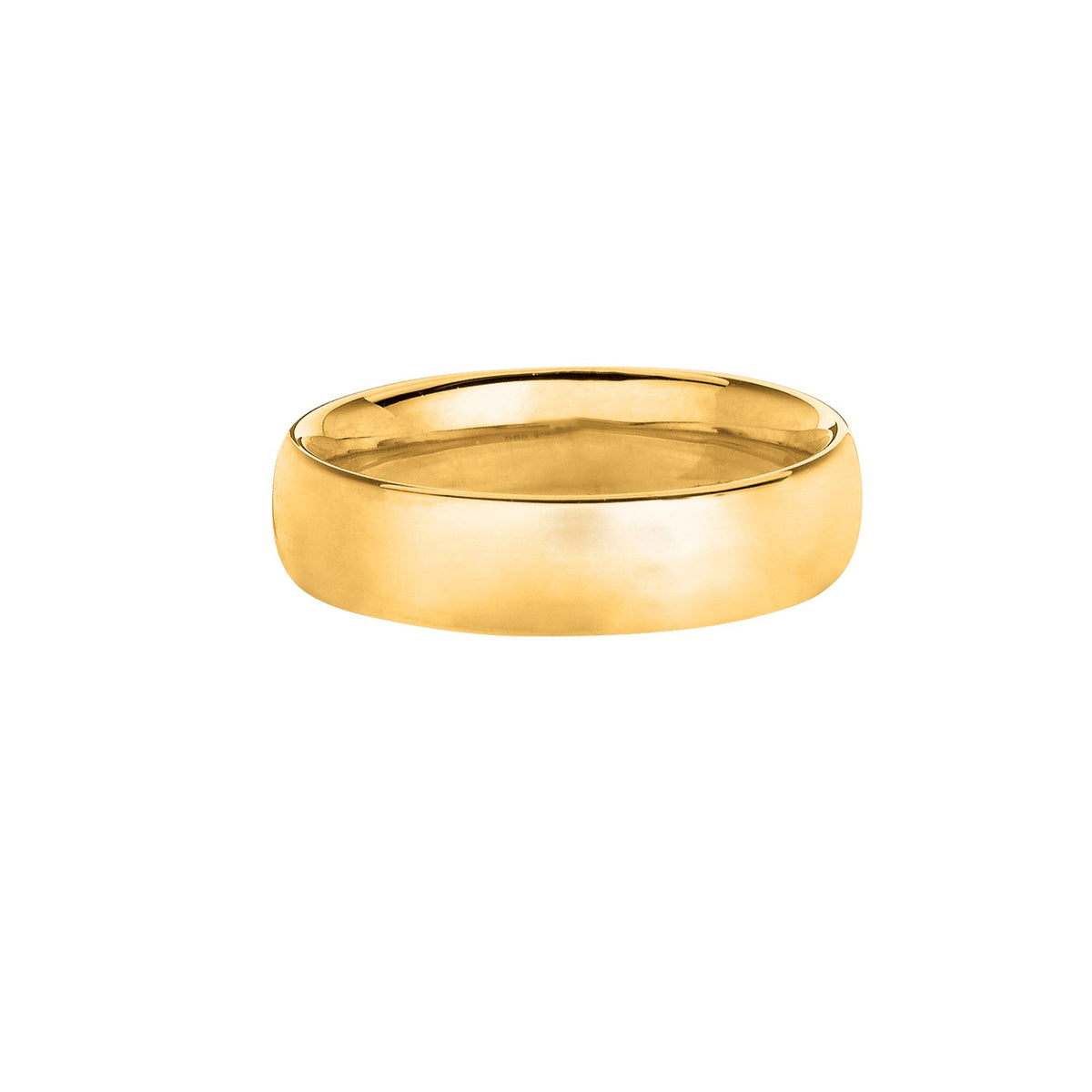 Wedding Band in 14K Yellow Gold — 6mm