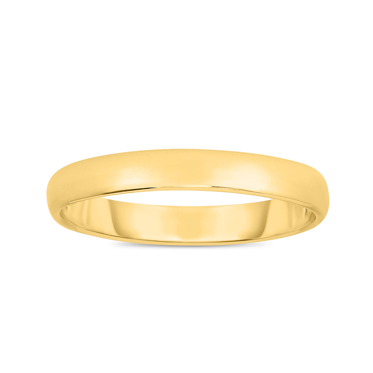 Wedding Band in 14K Yellow Gold — 3mm