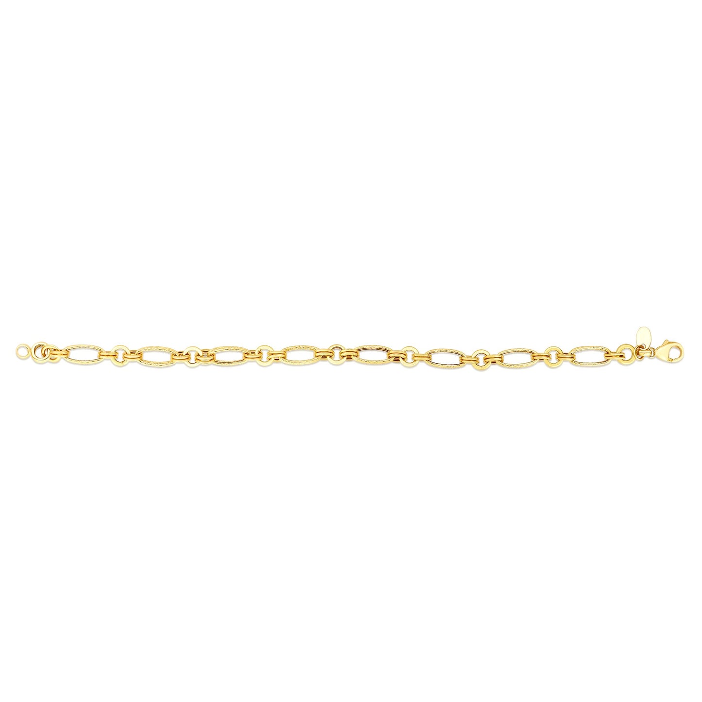 14K Gold Elongated Oval Link Chain