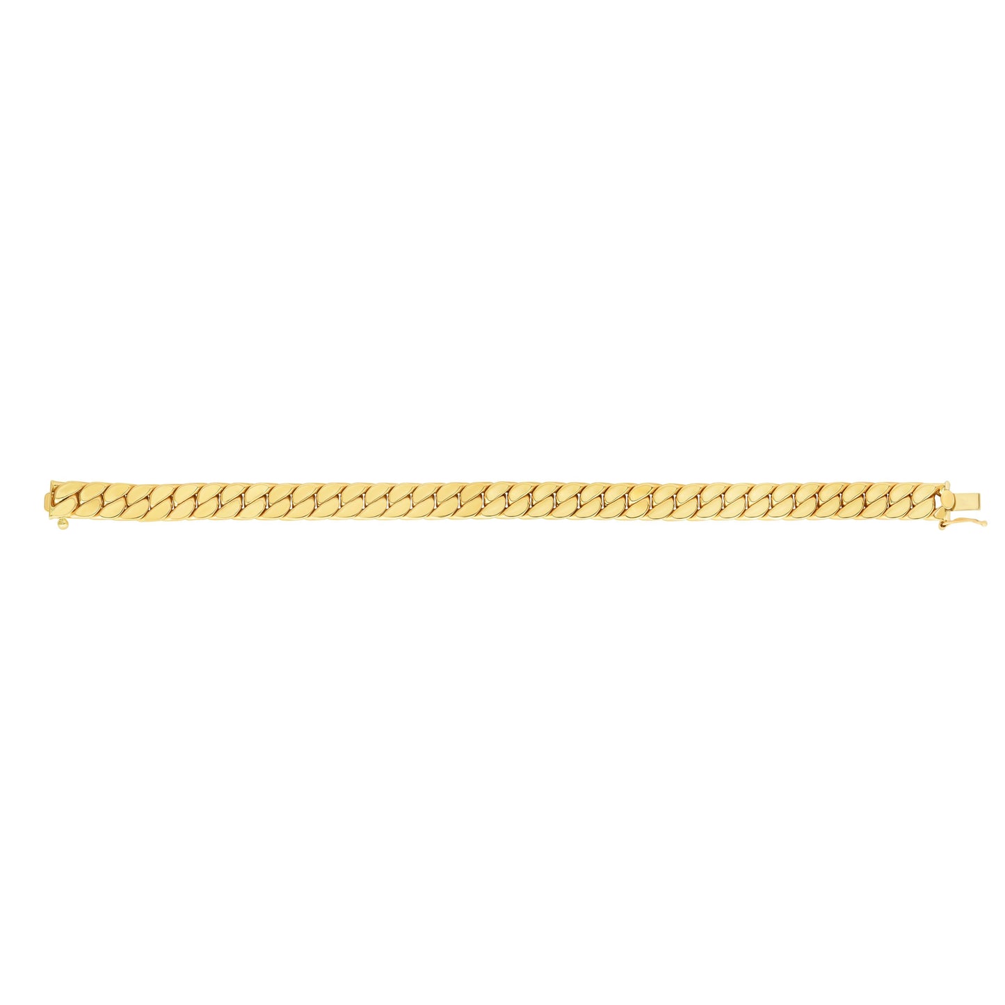 14K Gold Maschio Modern Curb Necklace For Men