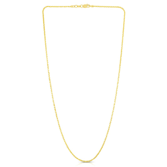14K Gold 1.5mm Sparkle Chain