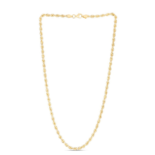 14K 3.7mm Silk Rope Chain