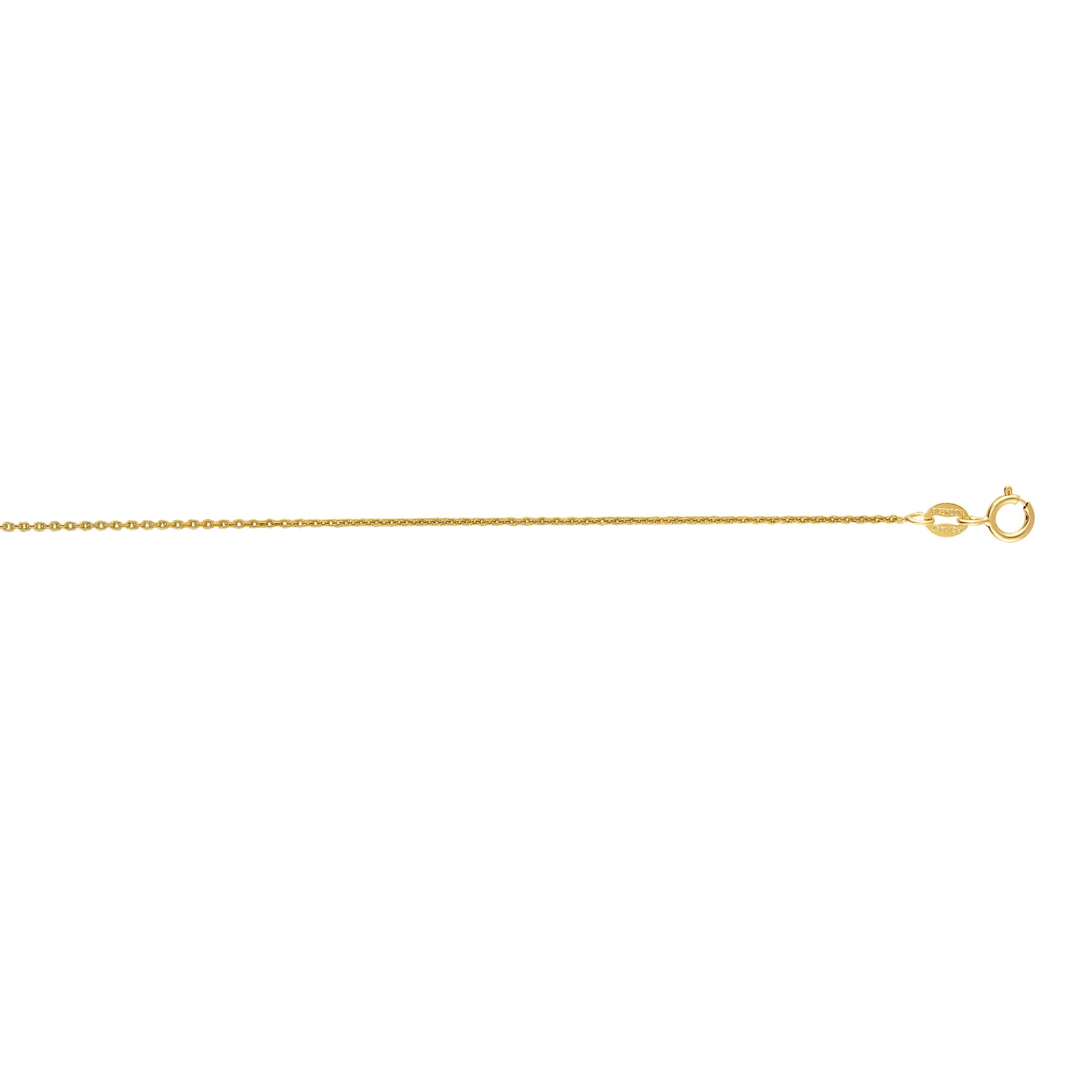 14K Gold 0.85mm Round Cable Chain