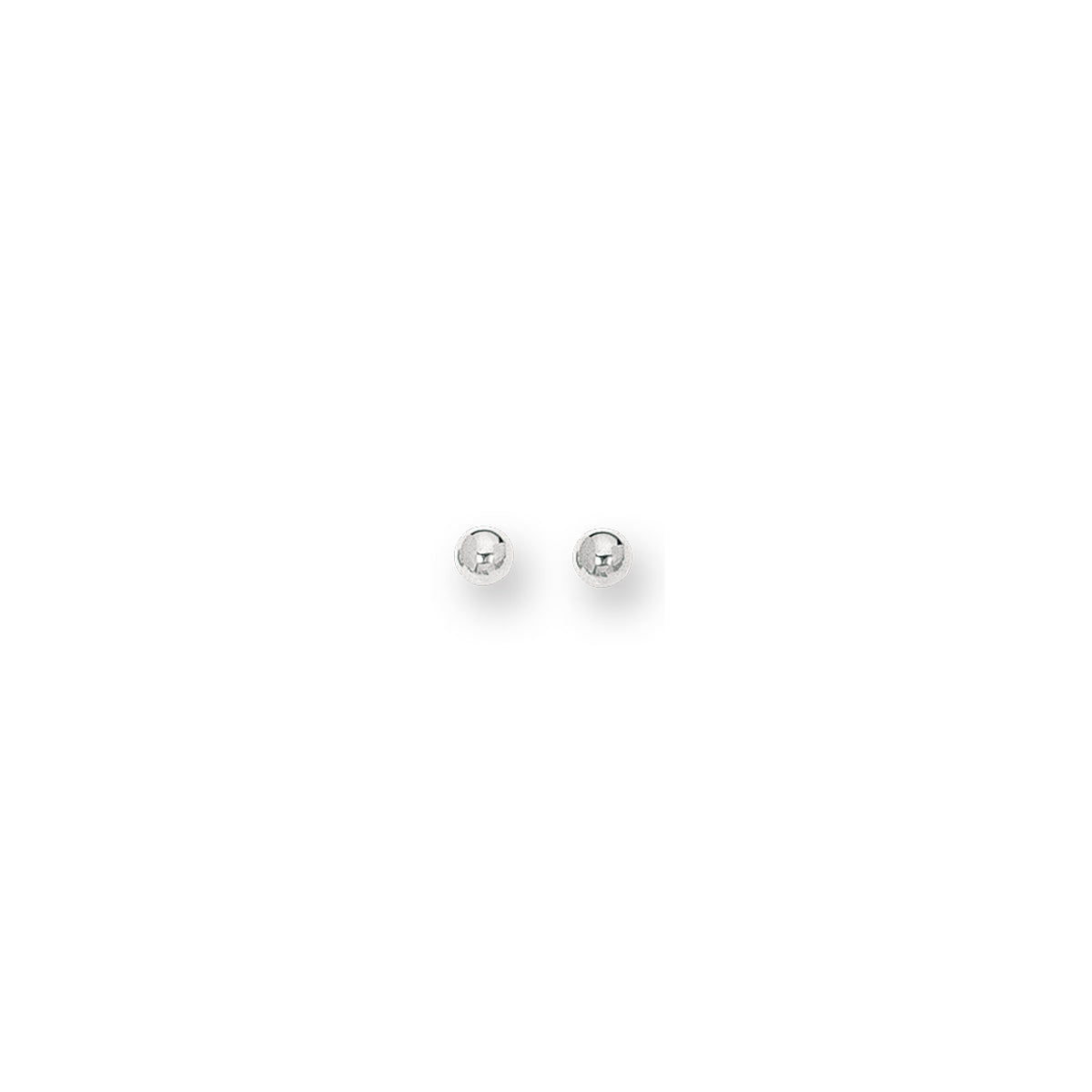 14K White Gold Earring