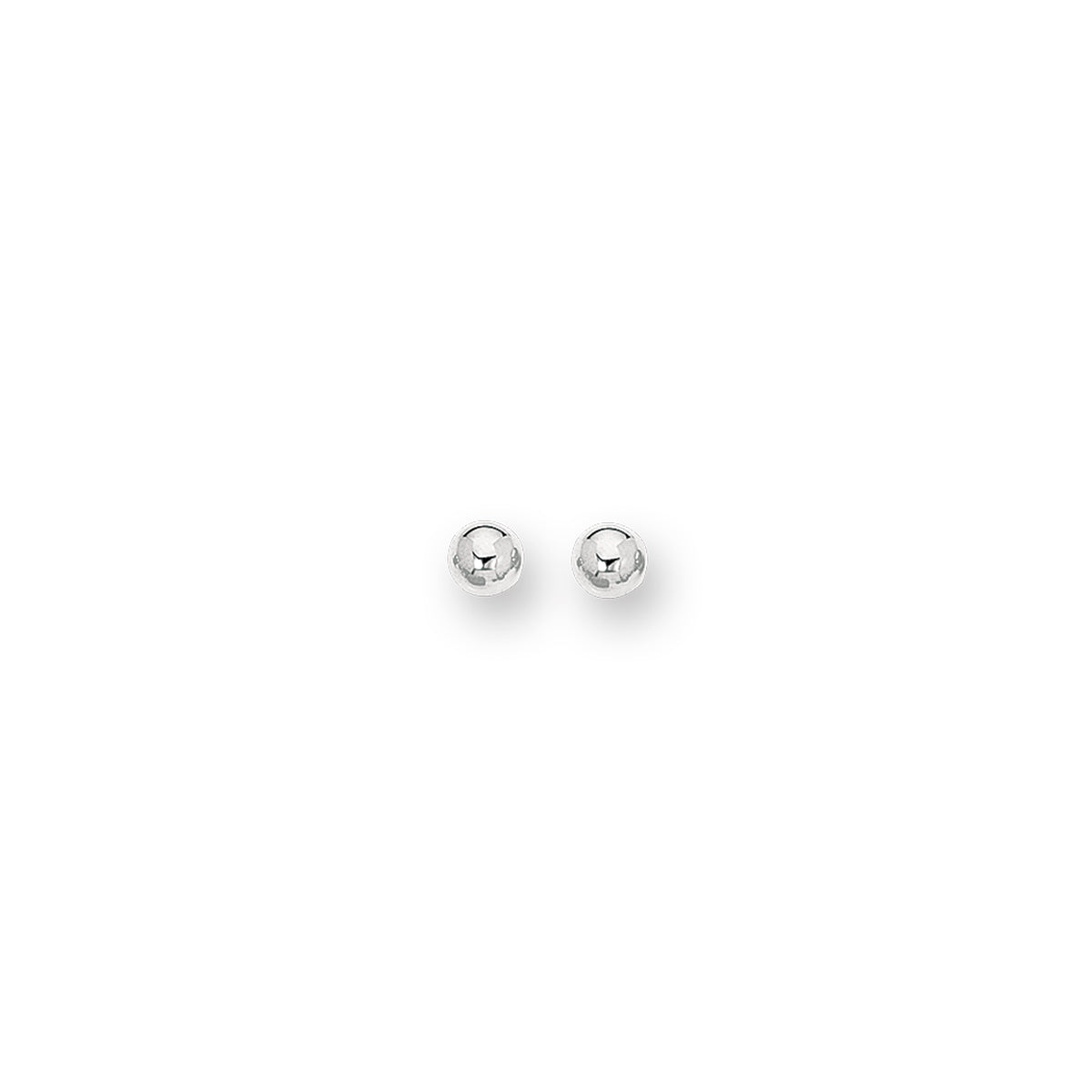 14K White Gold Earring