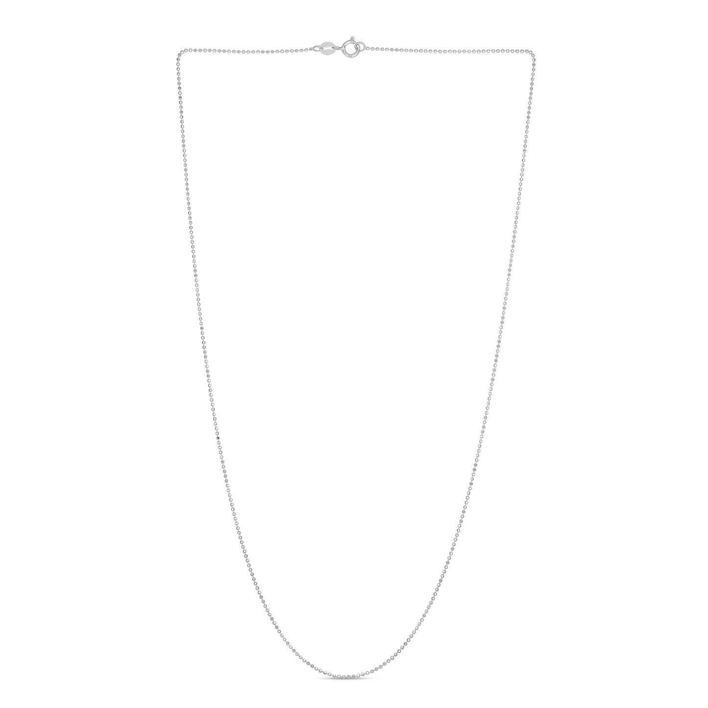 14K Gold 0.9mm Diamond Cut Bead Chain