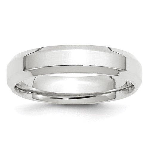 Comfort Fit Wedding Band in 14K White Gold — 5mm, Size 11